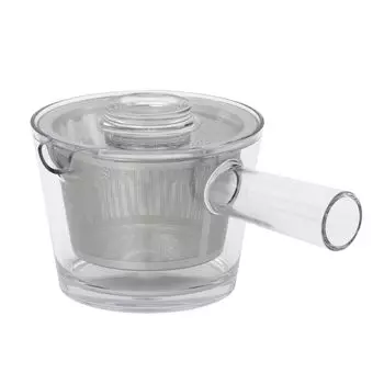 Чайник Susumuya Chaten Racu Unbreakable Transparent, 350 мл, изготовлен в Японии. В комплекте с ситечком для чая.