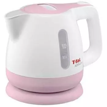 Чайник Tefal Apresia Plus Sugar Pink Compact Empty с функцией предотвращения подгорания и автоматическим отключением питания, водонагреватель BF805774 0,8 л