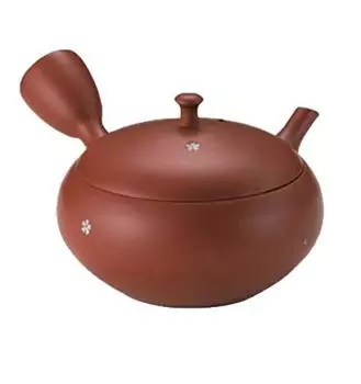 Чайник Tokoname Ware Hokuryu 13 Shudohiramaru White Stamp Flower Teapot 240 мл Ceramesh для сенча Сделано в Японии В коробке T1665 0-132 №. киноварь