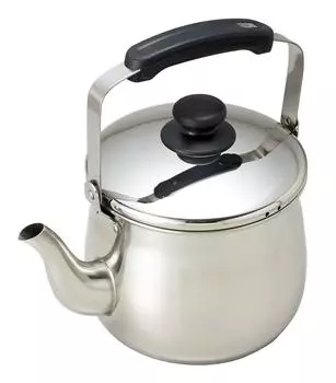 Чайник Waco Trading Kettle Silver PEARL METAL 255 x 185 x 255 мм с широким горлом, совместимый с IH, из нержавеющей стали Elmers 3,2 л H-2042 серебряный