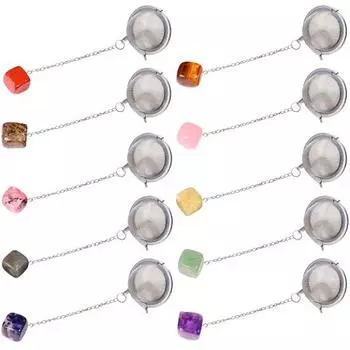 Чайник Yousheng, мелкоячеистый, съемный, цветной, искусственный кристалл, нержавеющая сталь, ситечко для специй, бытовые принадлежности E