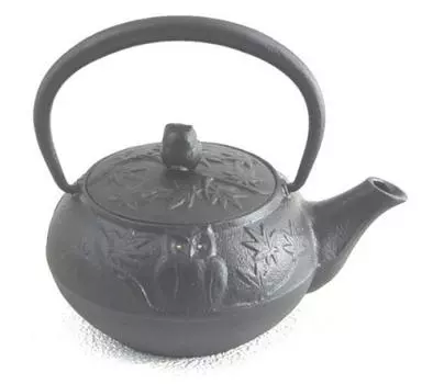 Чайник железный Сова 140 x 105 x высота 125 мм 670 г [узор Nanbu] 0,3 л Размер Вес серый