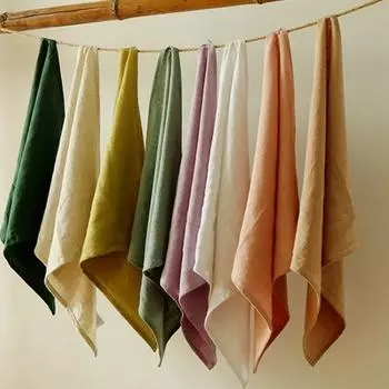 Чайное Полотенце Удобный Хлопок Свадебный Мягкий Грязь Декоративный Устойчивый Простой Льняной Обеденный Стол Для Вечеринки темно-зеленого