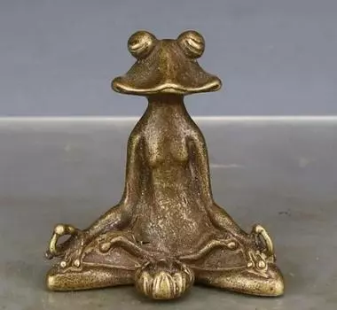 Чайное украшение из чистой меди со статуей аромата лягушки