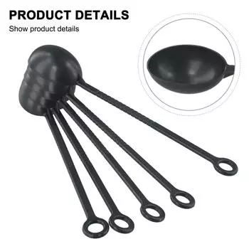 Чайные ложки из пластика, практичные, длина 21 см, 5 шт./компл.