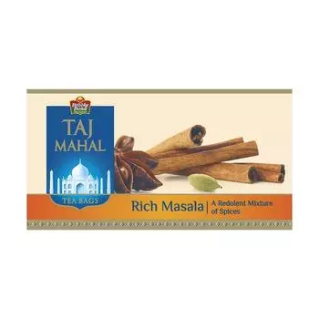 Чайные пакетики Taj Mahal Masala, 25 штук Rich Masala, 25 Pieces