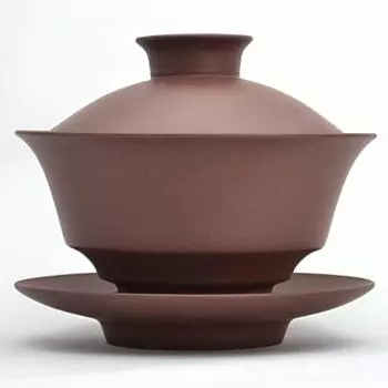 Чайный домик Tenxiang Yixing Purple Sand Lid Bowl 90 мл Вода (Тёмный чай) (Полный 160мл) [Чайная утварь]