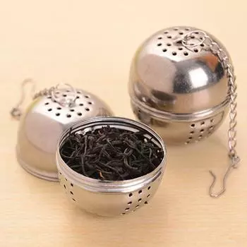 Чайный фильтр из нержавеющей стали для заваривания чая, листового чая, специй, сетчатый фильтр серебряный