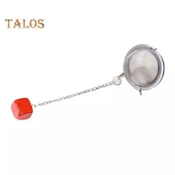 Чайный фильтр из нержавеющей стали, заварочный чайник с поддельным кристаллом, прочный мелкоячеистый фильтр для чайных шариков для домашней кухни