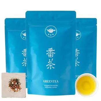 Чайный магазин Official Mail Green Kagoshima Luxury Japanese Popular x 3 [Заказ Susumuya] Банча, Генмайча, Чай, Сенча, Чай, Подарок, Ассортимент, Стильный,