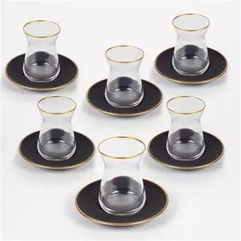 Чайный набор Rakle Black, 12 предметов, 132 мл