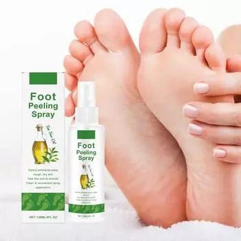 Чайный отшелушивающий спрей для ног: Мягкий отшелушивающий , Увлажняющий , Гладкий и удобный спрей для ухода за ногами 120 мл One Size