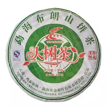 Чайный пирог Laomane Menghai Bulang Mountain Большое дерево Пуэр 2014 357г Сырой чай Пуэр