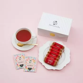 Чайный подарочный чай Little Leaves Afternoon Tea Послеобеденный чай Petit Gift Чай ройбуш Lotus Original Карамельное печенье и