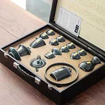 Чайный сервиз для дома Celadon Ru Kiln, подарочная коробка, упаковка, керамический чайный сервиз Kung Fu