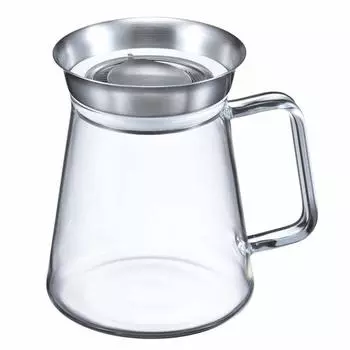 Чайный сервиз HARIO Simply с носиком на 360 градусов, прозрачный чайник на 450 мл TS-45-HSV