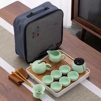 Чайный сервиз из фиолетовой глины, портативный чайник, набор для путешествий, гайваньские чайные чашки для чайной церемонии, чашка, прекрасный подарочный органайзер black 13 teapots