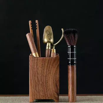 Чайный сервиз «Китайский кунг-фу», аксессуары для чайной церемонии, настольная подставка, художественная утварь для brown