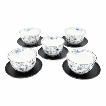 Чайный сервиз Line Arabesque с чайным сервизом синий