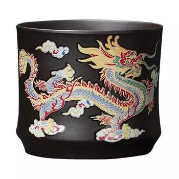 Чайный сервиз ручной работы Дракон и Феникс, меняющий цвет, чайник из фиолетовой глины, чайник Zisha, набор для заваривания чая премиум-класса с минеральным песком, традиционный ручной работы A