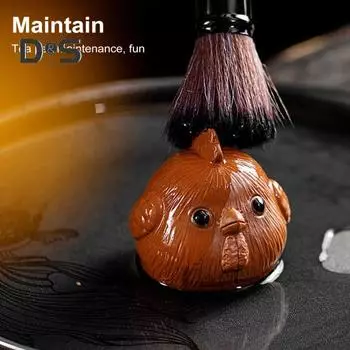 Чайный сервиз с цыпленком ручной работы из фиолетового песка, украшение, милая реалистичная игрушка-цыпленок, ароматное украшение для домашнего декора чёрный