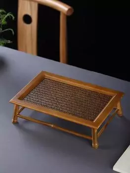 Чайный столик из бамбука ручной работы, поднос для чая, стол для сухого заваривания, держатель для горшка, место для хранения чайного сервиза, полка для хранения чая в море, держатель для чашки