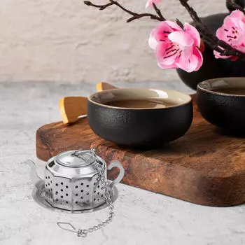 Чайный заварник ситечко многоцелевой портативный крутящийся корзина для заваривания листьев для домашнего хозяйства