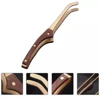 Чайный зажим Винтажный щипцы для чайной чашки Аксессуар Бытовые противоскользящие плоскогубцы Аксессуары для барбекю 17.00X5.00X2.50CM