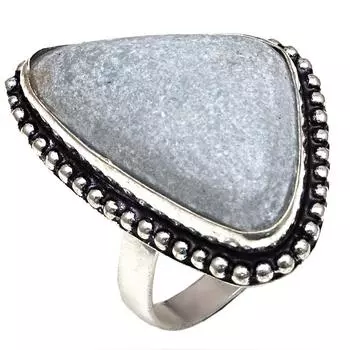 Chalcedony Gemstone Handmade Silver Jewelry 9.5