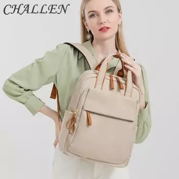 CHALLEN сумка через плечо женский новый компьютерный рюкзак весна и лето простая универсальная дорожная сумка из ткани Оксфорд для отдыха M чёрный