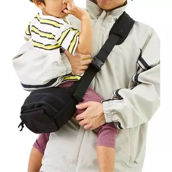 Chamo Hip Seat Shoulder Carrying Shoulder Hip Baby Baby Gift Bag, Ремень, Сумка, Слинг, Мама, Папа, Подарок, Легкий, Детский, 2way, Унисекс, чёрный