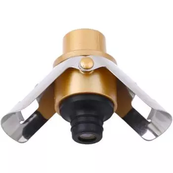 Champagne Stopper Sparkling Bottle Saver Wine Stainless Steel for Vacuum Sealed with a Built in Pressure Pump Gold