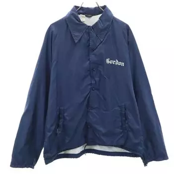 Champion 70s Vintage Runners Tag Black Tag Coach jacket L blue Gordon Men s Used