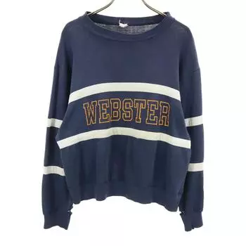 Champion 80-е Винтажная Трикотажная Бирка Мид-терм С длинным рукавом свитшот L Две бирки Мужской Б/у