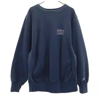 Champion 80s Made in USA Reverse Weave Tricot Tag 2-Tag Vintage Long sleeve sweat trainer Men s Used