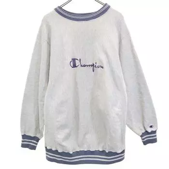 Champion 90-х годов Сделано в США Вышитый лейбл НБА Свитшот с длинным рукавом Reverse Weave Тренировочный мужской Б/у