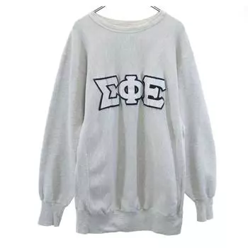 Champion 90-х годов Старый вышитый ярлык колледж С длинным рукавом Толстовка-тренер Reverse Weave Мужская Б/У