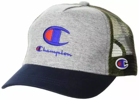 Champion Mesh Sizes One Size Fits All Kids Cap, 141-0039, Gray/Navy, 53-55cm,