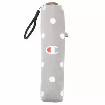 Champion Mini Folding 55cm x Polka Dot CHL14MN55 Umbrella, 5R, Women s, Windproof, Pattern, Gray, серый