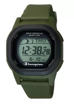 [Champion] Радио Солнечный Цифровой Водонепроницаемый Дисплей Даты Уретановый Ремешок D00A-004VK Зеленый