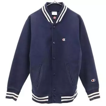 Champion Reverse Weave Windstopper One point logo Stajan S Navy Blouson Men s Used