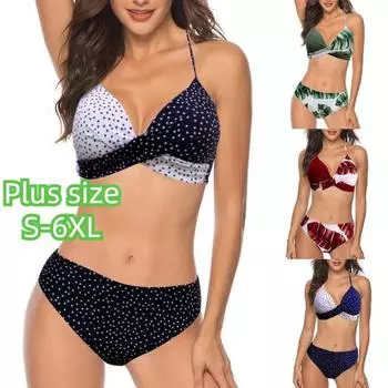 Chamsgend Womens Padded Push-up Bra Bikini Set Купальник Купальный костюм Купальники Пляжная одежда 2XL