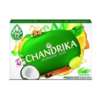 Чандрика: аюрведическое мыло (3 х 125 г + 1 х 75 г), Chandrika Soap, Chandrika 3 x 125 g + 1 x 75 g
