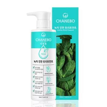 Chanebo Green Tea Rich Treatment 500 мл Лечебная маска для кожи головы с охлаждающим эффектом Интенсивный уход Восстановление волос для очень поврежденных волос, 500 мл, 1 шт.
