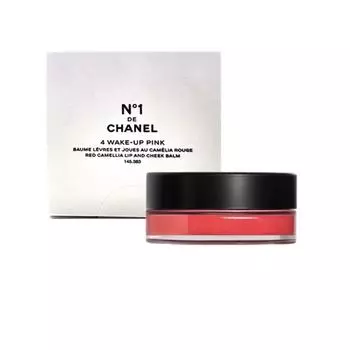 Chanel N1 DE CHANEL Red Camellia Lip and Cheek Balm/shopping bag/department store genuine/Korean label, 4 wake up pink, 1 piece, 6.5g