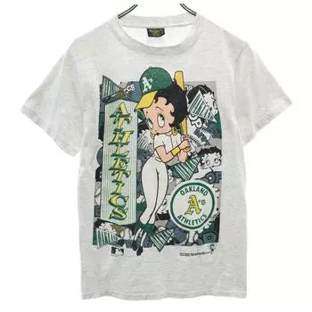 Changes 90s Made in USA Old Oakland Athletics Betty Boop Short sleeve T-shirt Men s Used