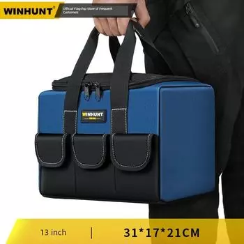 Changshengke Durable Canvas Thickened Hardware Electrician [13 inch] raised square tool kit