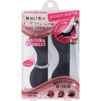 Chantilly FOOT ESTE Foot Trouble Series Подушка для пятки с защитой от скольжения Черная подушка для ухода за ногами:Стельки Снимите белую защитную бумагу с т