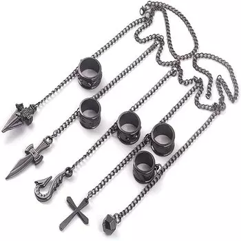 Chaojibao 1 шт. Курапика 5-пальцевая цепь для удерживания костюма аксессуары для косплея реквизит Охотник x Охотник Курапика Курапика 5-пальцевая цепь для удерживания подарок