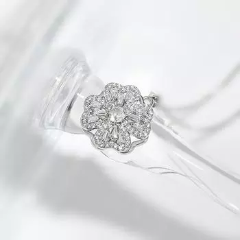 Chaopai Transshipment Двухслойное ожерелье, Маленький Дизайн Sense, Вращающаяся Любовь Четырехлистная Трава Ожерелье